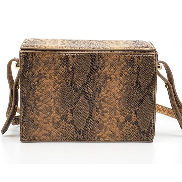 New La Regale Brown Python Box Crossbody $60.00 - Picture 3 of 5